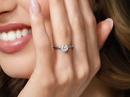Engagement ring Classic 6 in 14K yellow gold with diamond 1.00ct G/SI