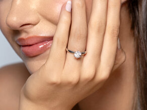 Engagement ring Classic 6 in 14K yellow gold with diamond 1.00ct G/SI