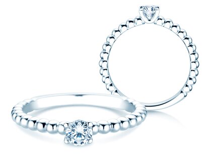 Engagement ring Classic Beads Lab-grown diamond