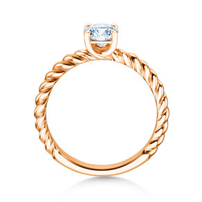 Engagement ring Classic Loop in 9K rosé gold with diamond 1.00ct H/SI