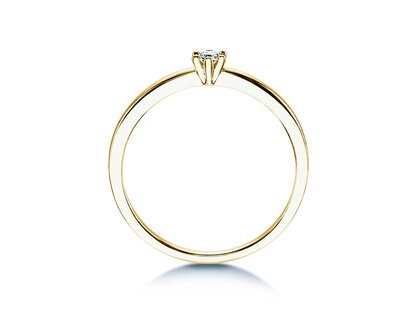 Engagement ring Classic Petite in yellow gold