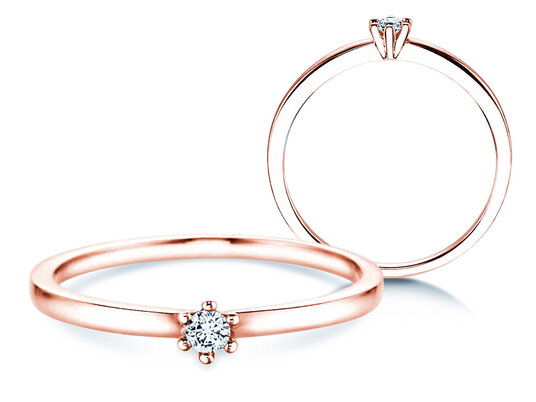 Engagement ring Classic Petite in white gold