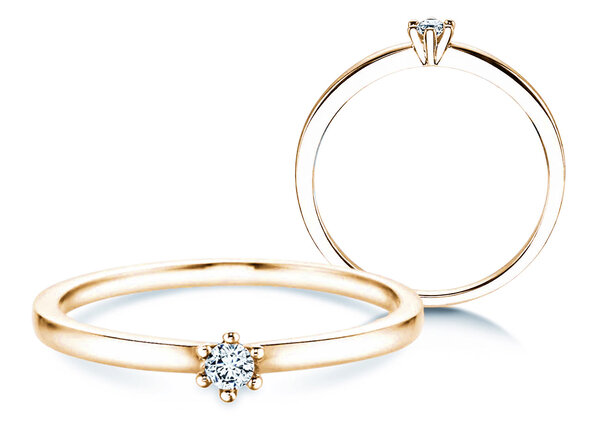 Engagement ring Classic Petite in yellow gold