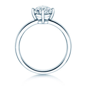 Engagement ring Compass in 14K white gold with diamond 0.25ct G/SI