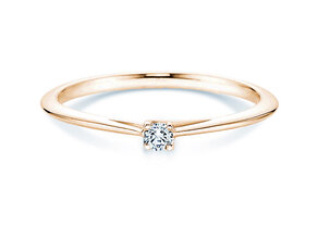 Engagement ring Delight in 18K yellow gold with diamond 0.05ct H/SI