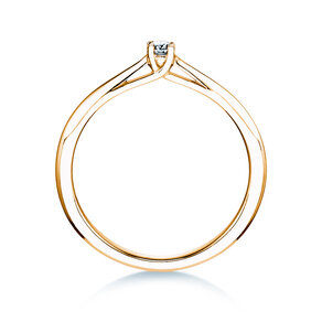 Engagement ring Delight in 18K yellow gold with diamond 0.05ct H/SI