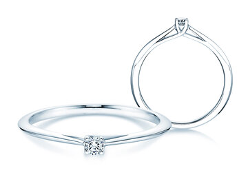 Engagement ring Delight in silver 925/- with diamond 0.05ct G/SI