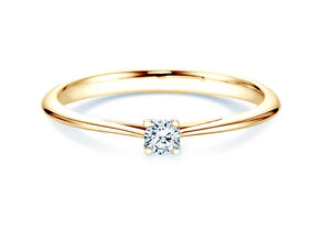 Engagement ring Delight in 18K yellow gold with diamond 0.10ct H/SI