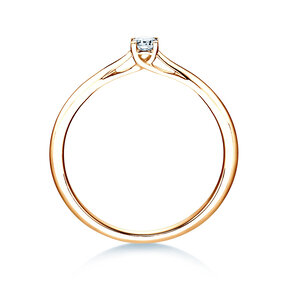 Engagement ring Delight in 18K yellow gold with diamond 0.10ct H/SI