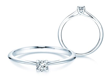 Engagement ring Delight in silver 925/- with lab-grown diamond 0.15ct E/VS