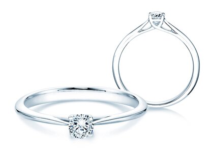 Engagement ring Delight in 14K white gold with diamond 0.25ct G/SI