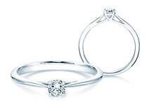 Engagement ring Delight in 14K white gold with diamond 0.25ct G/SI