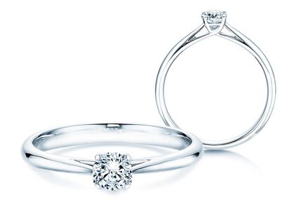 Engagement ring Delight in platinum 950/- with diamond 0.30ct G/IF