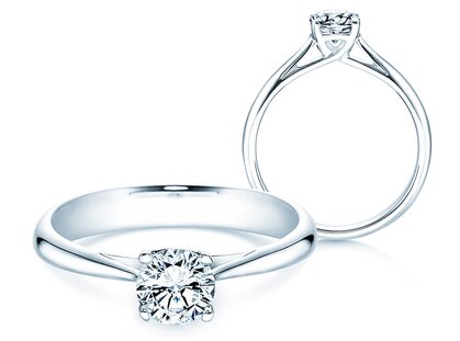 Engagement ring Delight in platinum 950/- with diamond 0.75ct G/SI