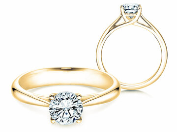 Engagement ring Delight in 9K white gold with diamond 1.00ct H/SI