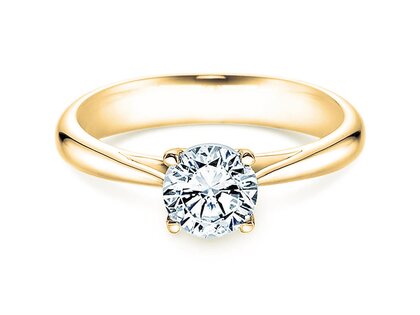 Engagement ring Delight in 14K yellow gold with diamond 1.00ct H/SI