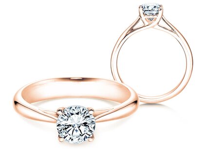 Engagement ring Delight in 18K rosé gold with diamond 1.00ct G/SI