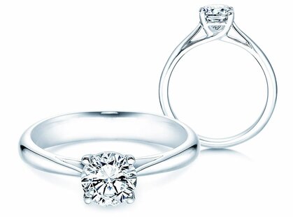 Engagement ring Delight in platinum 950/- with diamond 1.00ct G/SI