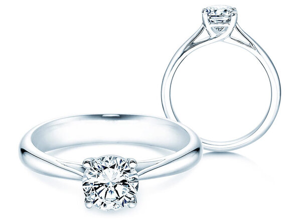 Engagement ring Delight in 14K white gold with lab-grown diamond 2.50ct E/VS