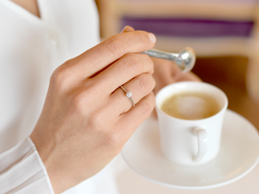 Engagement ring Delight in 18K white gold with diamond 0.20ct G/SI