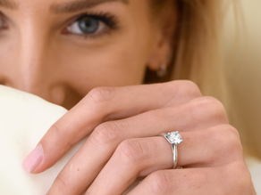 Engagement ring Delight in 14K white gold with lab-grown diamond 2.50ct E/VS