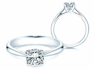 Engagement ring Delight in 14K white gold with diamond 1.00ct G/SI