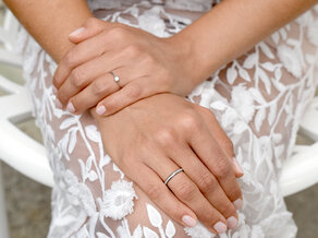Engagement ring Devotion in 18K white gold with diamond 0.15ct H/SI