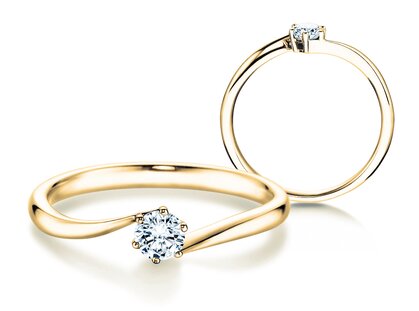 Engagement ring Devotion in yellow gold