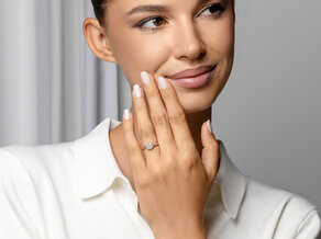 Engagement ring Devotion in 18K white gold with diamond 1.00ct H/SI