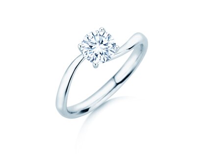 Engagement ring Devour in 9K white gold with lab-grown diamond 1.00ct E/VS
