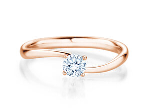ring Devour in 14K rosé gold with lab-grown diamond 0.25ct E/VS