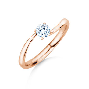 ring Devour in 14K rosé gold with lab-grown diamond 0.25ct E/VS