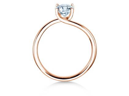 Engagement ring Devour in 9K rosé gold with lab-grown diamond 1.00ct E/VS