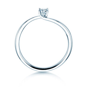 Engagement ring Devour in silver 925/- with lab-grown diamond 0.15ct E/VS