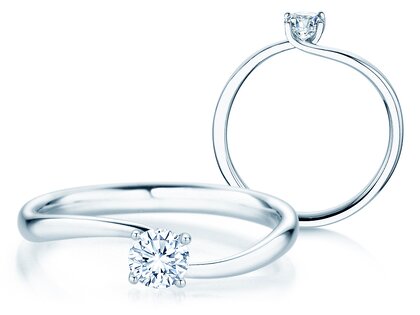 Engagement ring Devour in silver