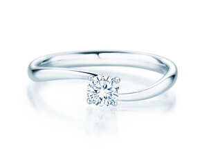 Engagement ring Devour in silver