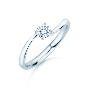 Engagement ring Devour in silver