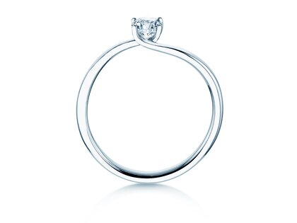 Engagement ring Devour in silver