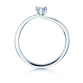 Engagement ring Devour in silver