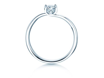 Engagement ring Devour in 14K white gold with lab-grown diamond 0.50ct D/IF