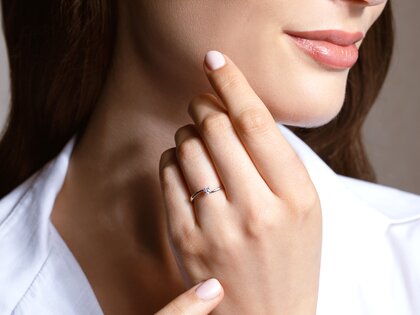 Engagement ring Devour in silver 925/- with lab-grown diamond 0.15ct E/VS