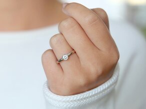 Engagement ring Eternal in platinum 950/- with diamond 0.35ct G/SI