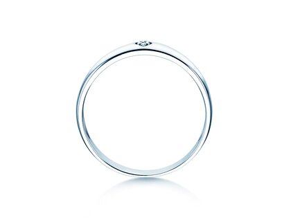Engagement ring Heart Petite in silver