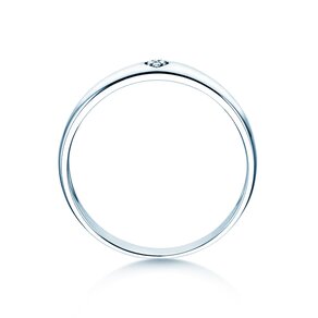 Engagement ring Heart Petite in silver
