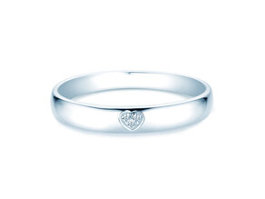 Engagement ring Heart Petite in silver