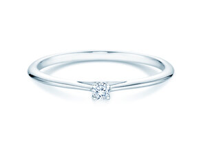 Engagement ring Heaven 4 in silver 925/- with diamond 0.07ct G/VS