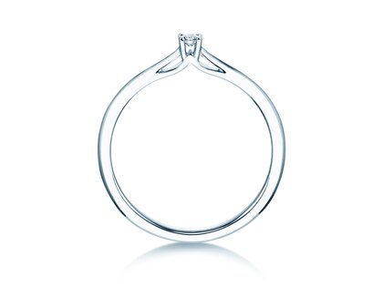 Engagement ring Heaven 4 in silver 925/- with diamond 0.07ct G/VS