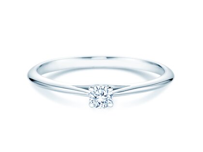 Engagement ring Heaven 4 in silver 925/- with diamond 0.10ct G/SI