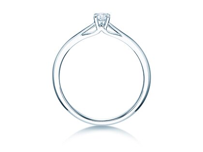 Engagement ring Heaven 4 in silver 925/- with diamond 0.10ct G/SI