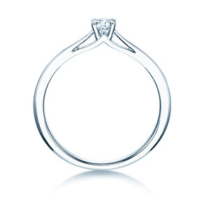 Engagement ring Heaven 4 in 9K white gold with diamond 0.20ct D/IF